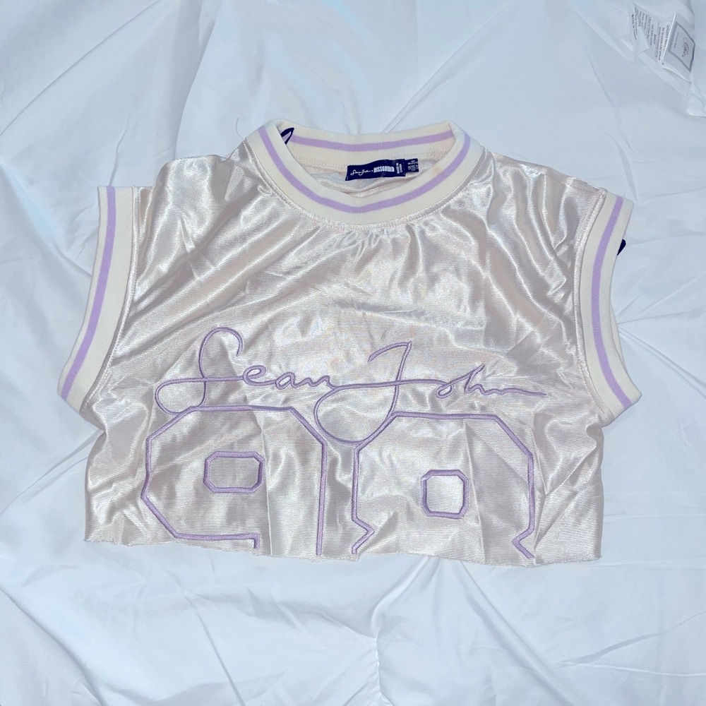 Missguided X Sean Jean Jersey crop top